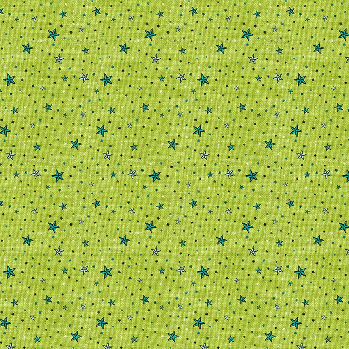 star-toss-green-double-gauze Star Toss – Green – Double Gauze