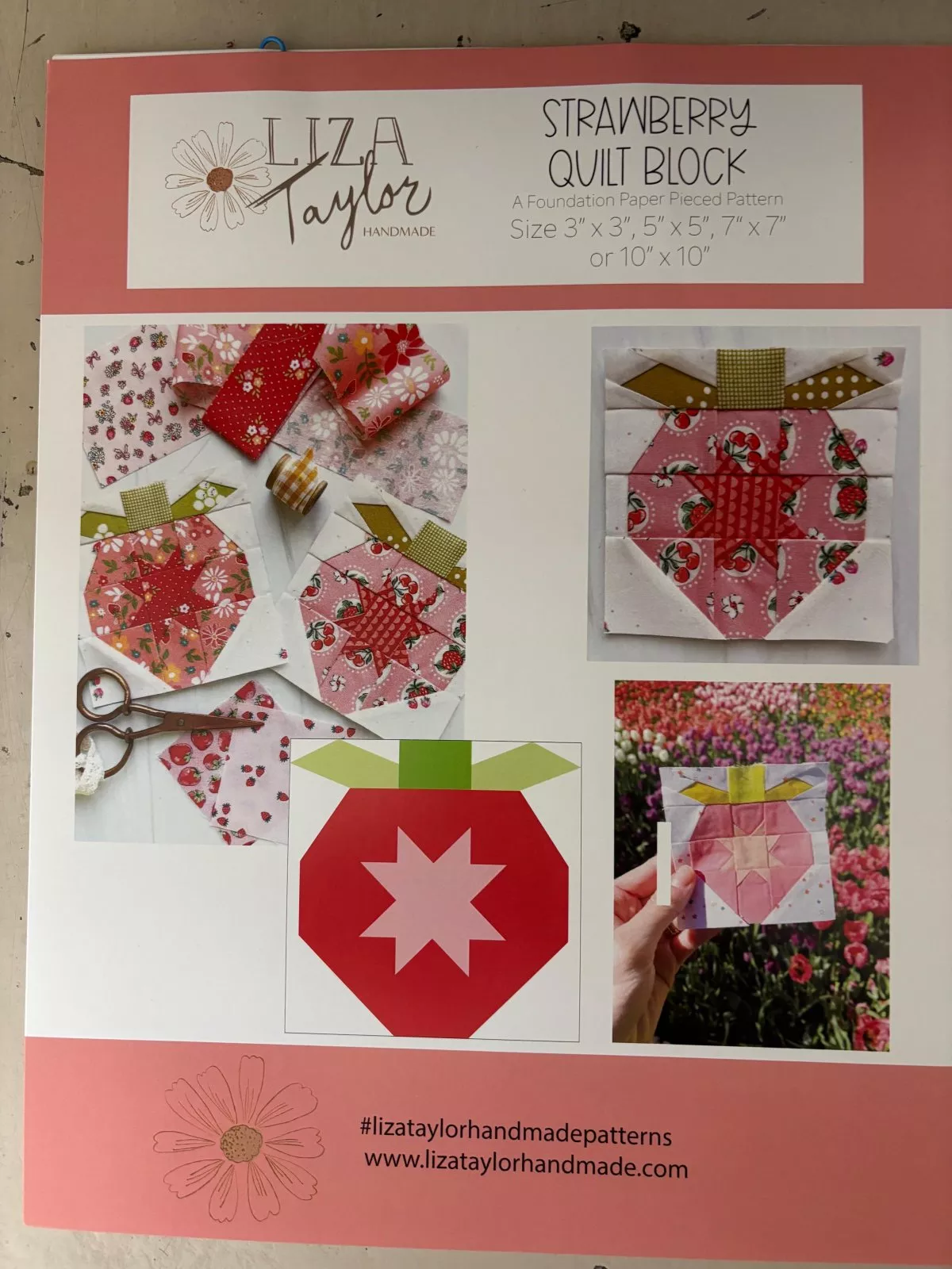 strawberry-quilt-block-foundation-paper-piecing-pattern Strawberry Quilt Block Foundation Paper Piecing Pattern