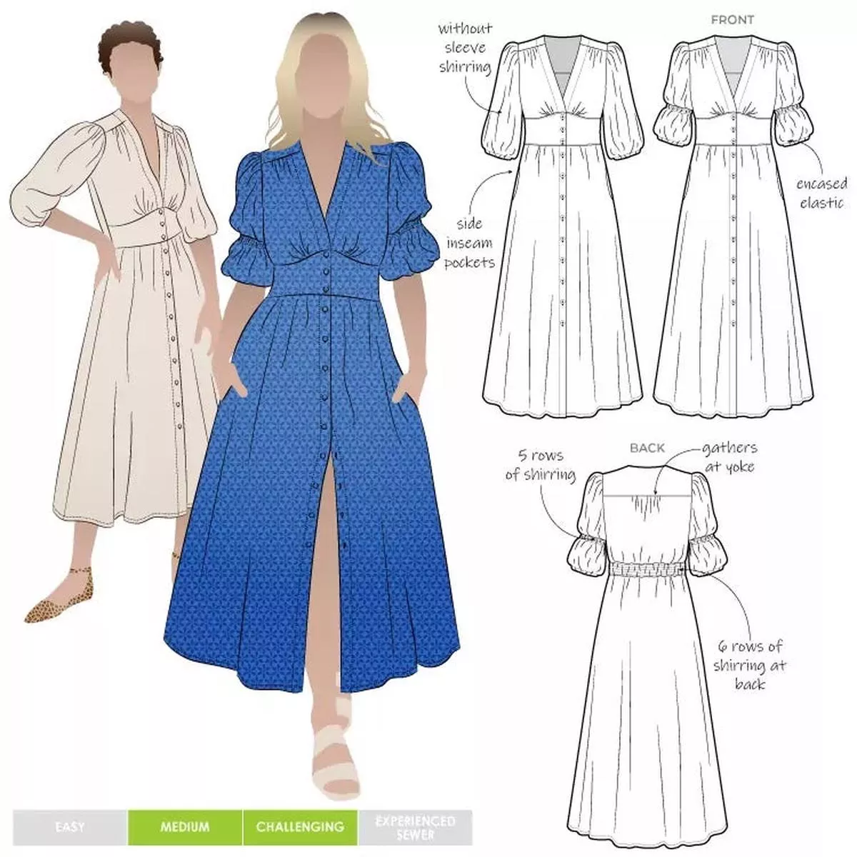 style-arc-belle-dress-size-4-16 Style Arc – Belle Dress – Size 4-16