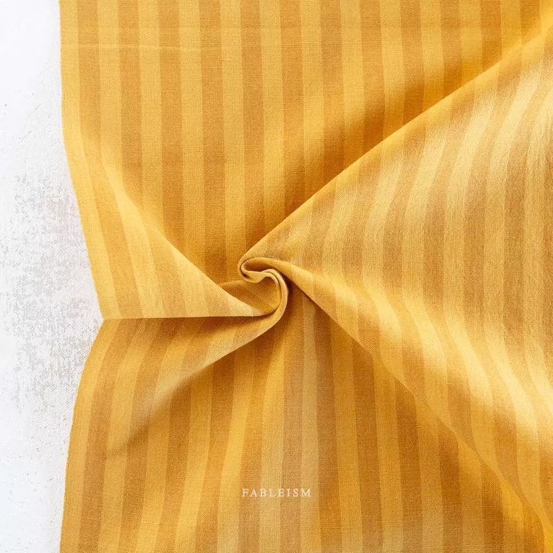 Sun Stripes Cotton Fabric – Citrus
