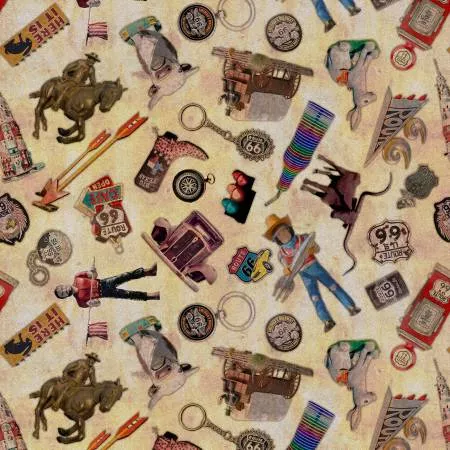 Tan Icons from Route 66 8 Inch repeat