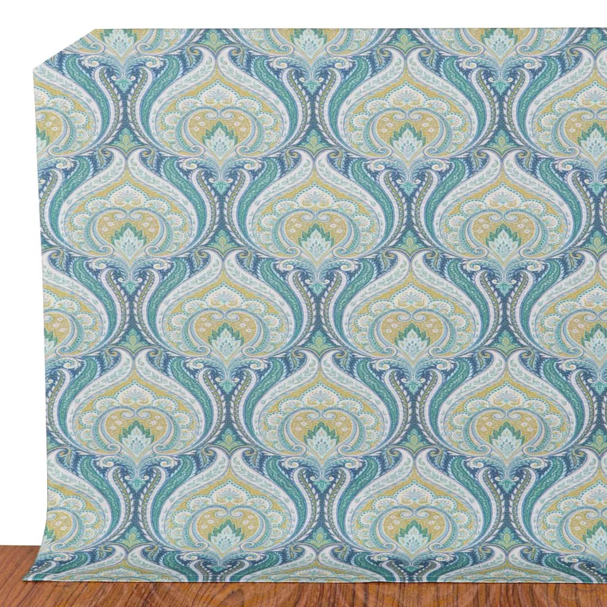 tanjore-fabric-by-yard-blue-green ‘Tanjore’ Fabric by the Yard (Blue/ Green)