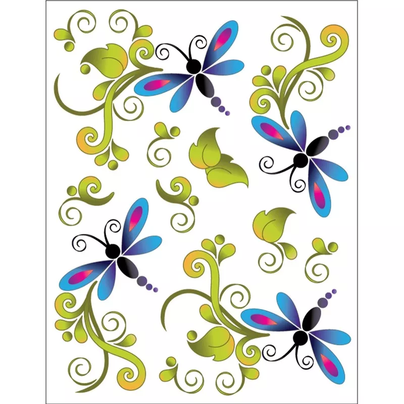 tattoo-elementz-dragonfly-bliss-printed-on-clear Tattoo Elementz Dragonfly Bliss Printed on Clear