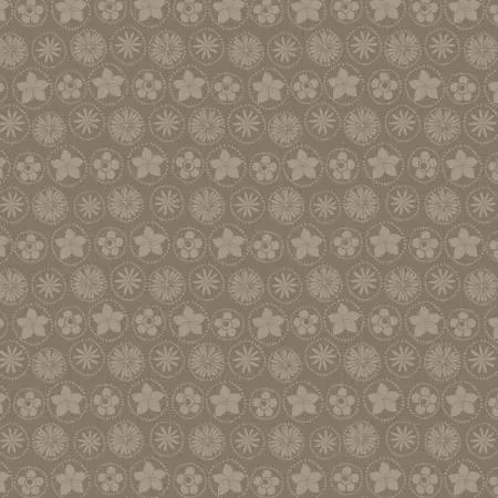 Taupe Floral Coins