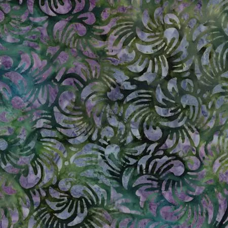 Timeless Treasures TONGA-B1057 Jungle Spiraling Foliage Batik