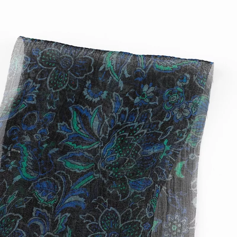 tropical-flower-silk-yoryu-black Tropical Flower Silk Yoryu – Black