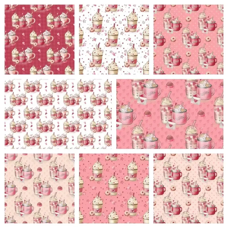 valentines-coffee-fat-quarter-bundle-8-pieces Valentines Coffee Fat Quarter Bundle – 8 Pieces