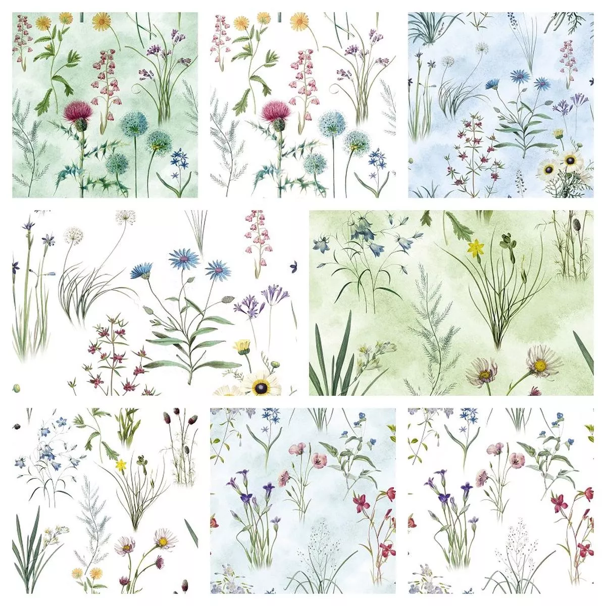 vintage-wildflowers-fat-quarter-bundle-8-pieces Vintage Wildflowers Fat Quarter Bundle – 8 Pieces
