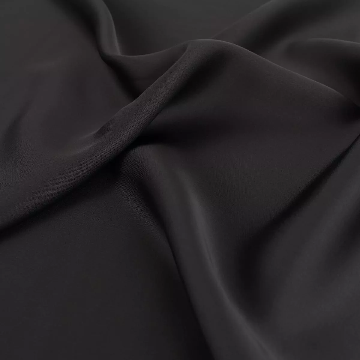 Viscose Satin – Anthracite Grey