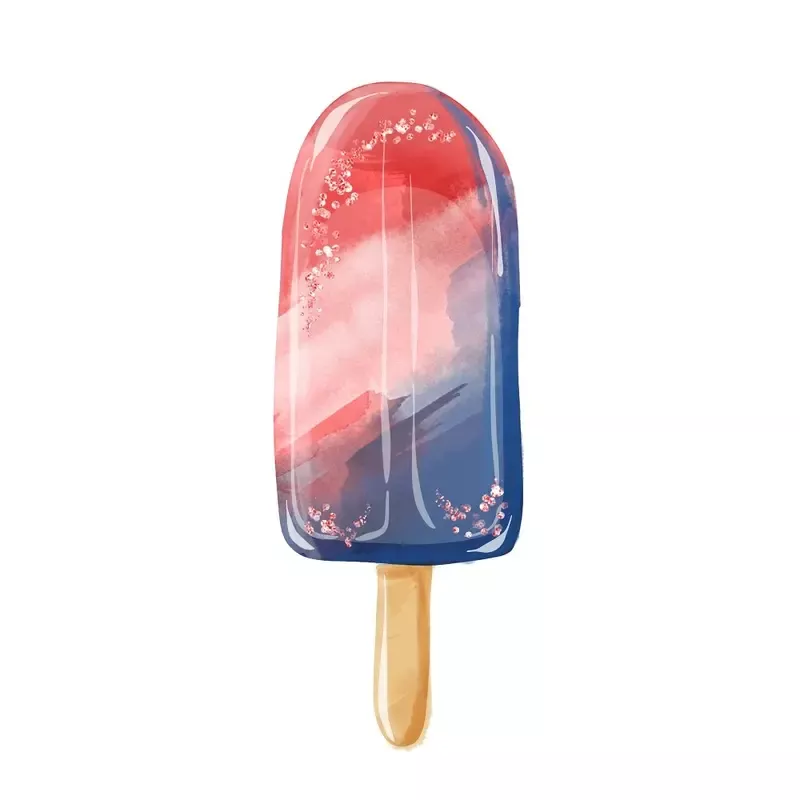 watercolor-popsicle-fabric-panel Watercolor Popsicle Fabric Panel