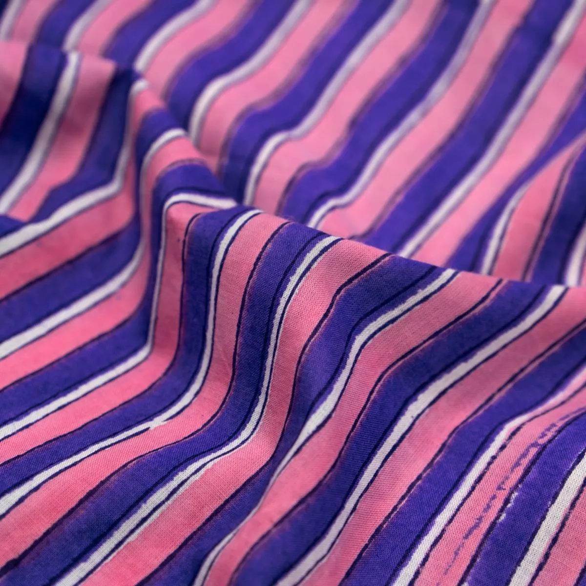 wide-stripe-block-printed-organic-cotton-batiste-candy-pink-blueberry Wide Stripe Block Printed Organic Cotton Batiste – Candy Pink/Blueberry