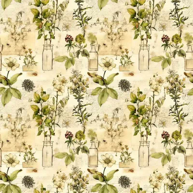 wild-earth-apothecary-pattern-6-fabric Wild Earth Apothecary Pattern #6 Fabric