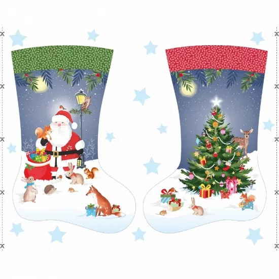 woodland-christmas-large-stocking-panel Woodland Christmas Large Stocking Panel