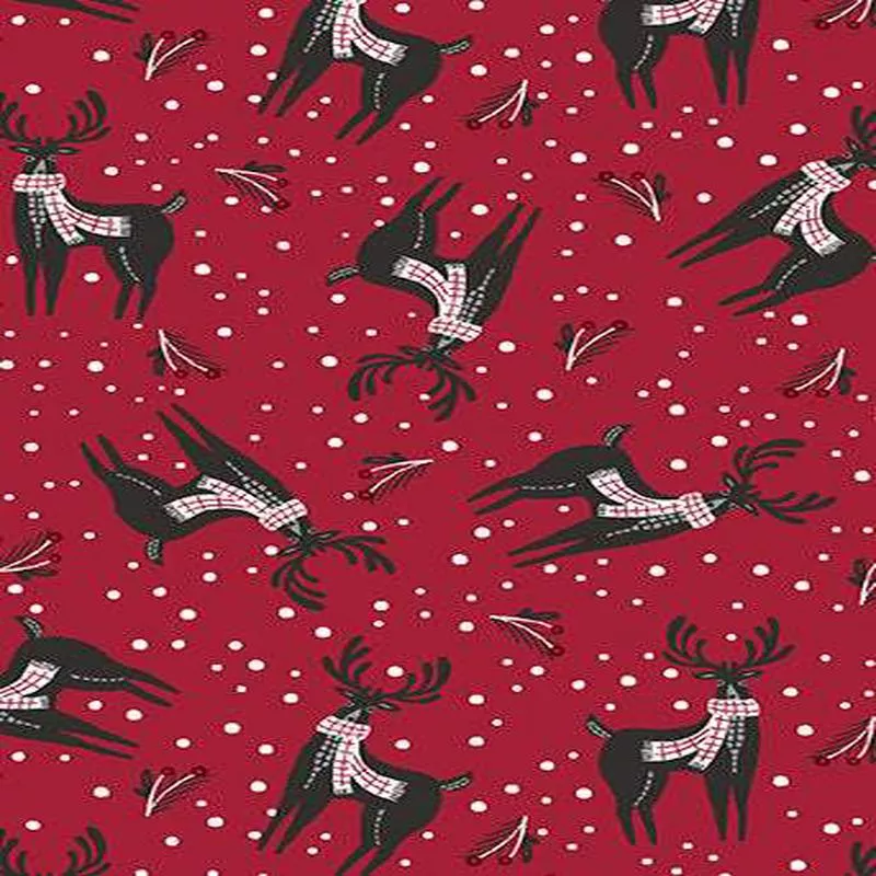 Woodland Magic Deer By Jessica Flick Red
