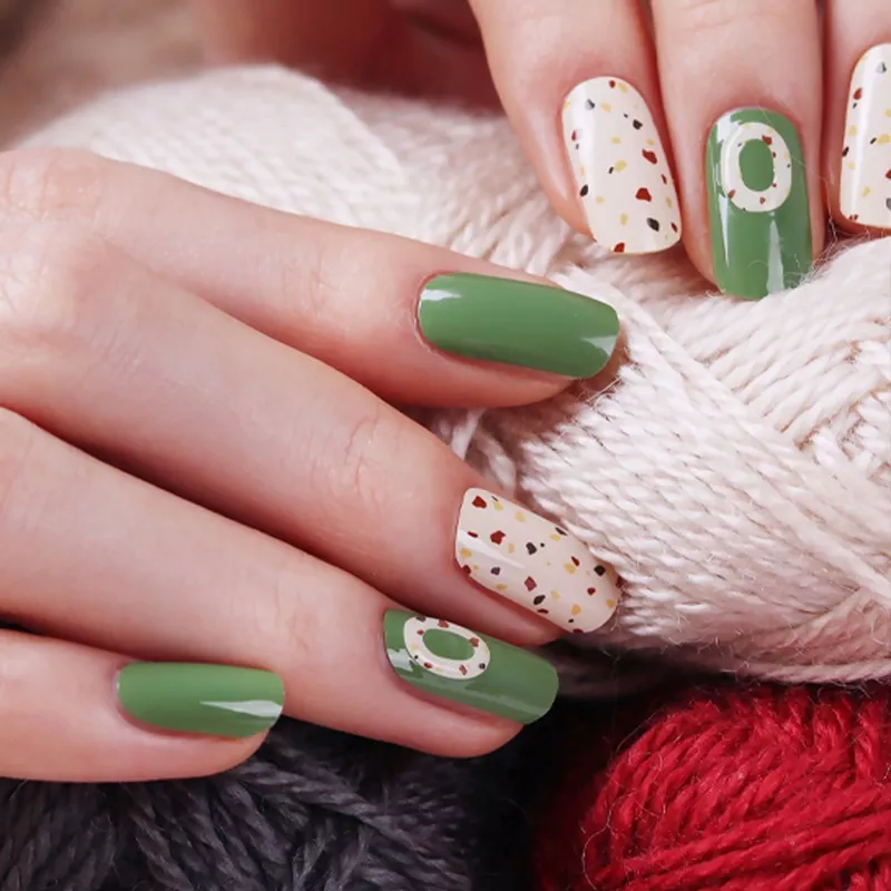 zipkok-gel-nail-strips-green-bean-donut Zipkok Gel Nail Strips – Green Bean Donut
