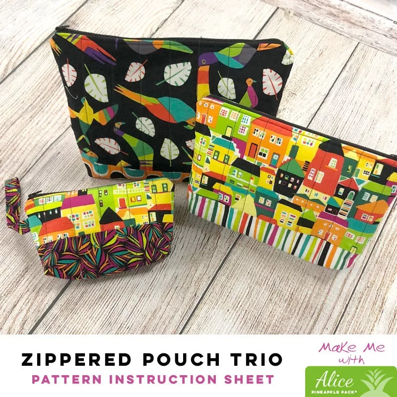 zippered-pouch-trio-alice-pineapple-pack-pattern Zippered Pouch Trio – Alice Pineapple Pack Pattern